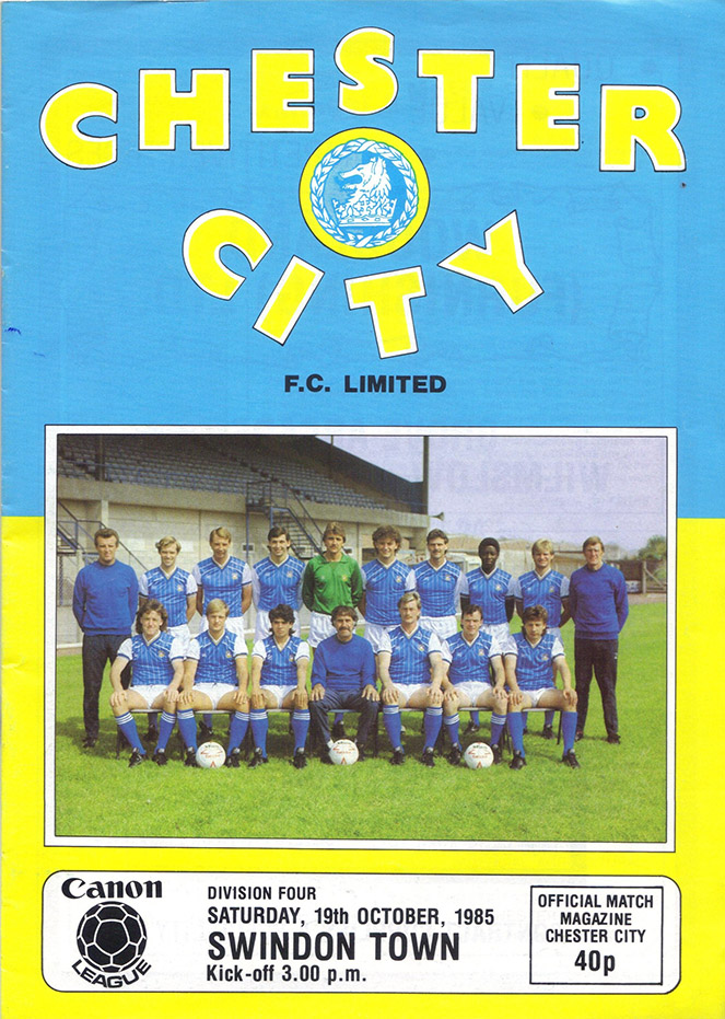 <b>Saturday, October 19, 1985</b><br />vs. Chester City (Away)
